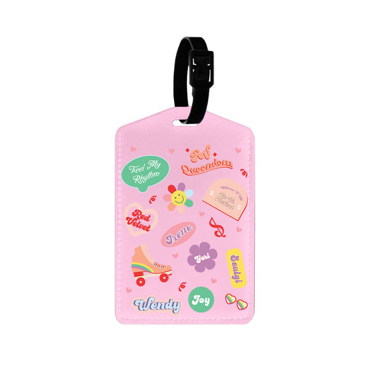 Vegan Leather Bag Tag - Red Velvet Sticker Pack