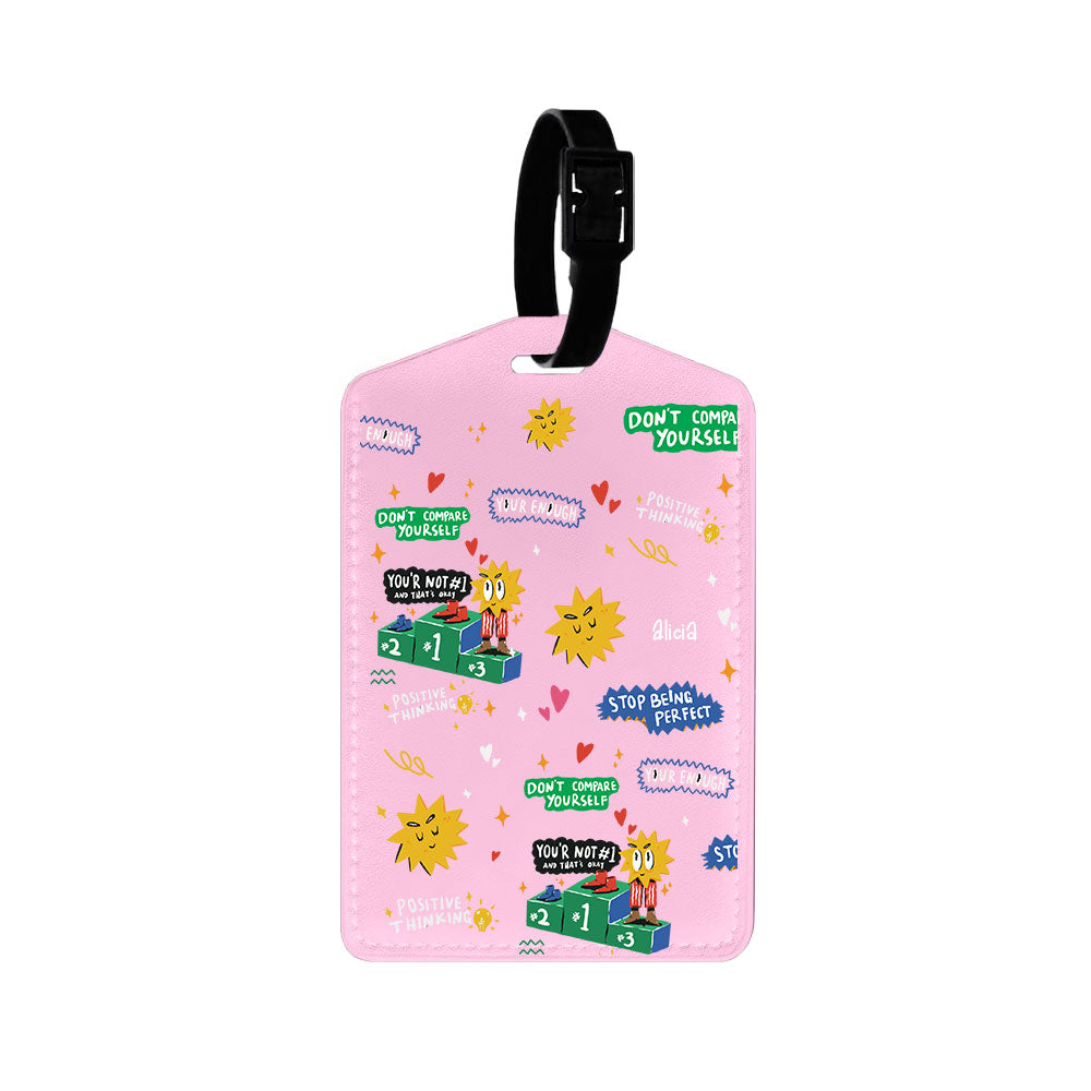 Vegan Leather Bag Tag - Selfless Love 4.0