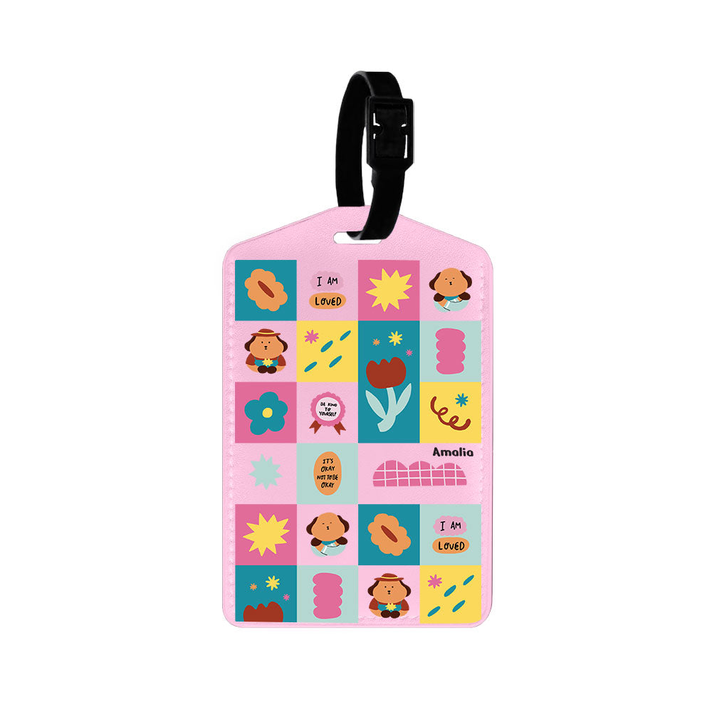 Vegan Leather Bag Tag - Selflove Cubicle