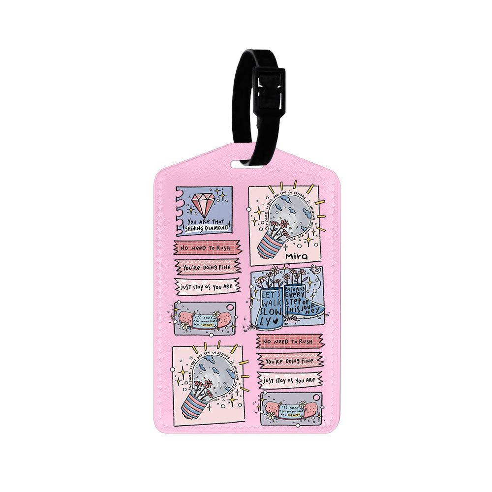 Vegan Leather Bag Tag - Shine