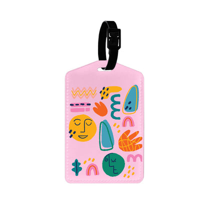 Vegan Leather Bag Tag - Silent Art