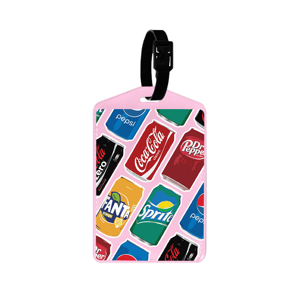Vegan Leather Bag Tag - Soda