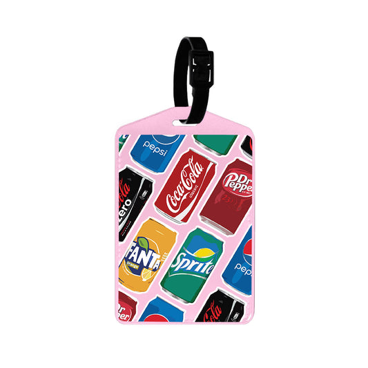 Vegan Leather Bag Tag - Soda