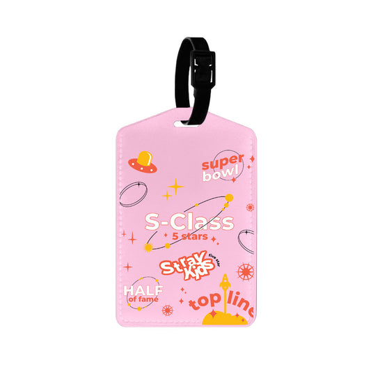 Vegan Leather Bag Tag - Stray Kids 5 Stars