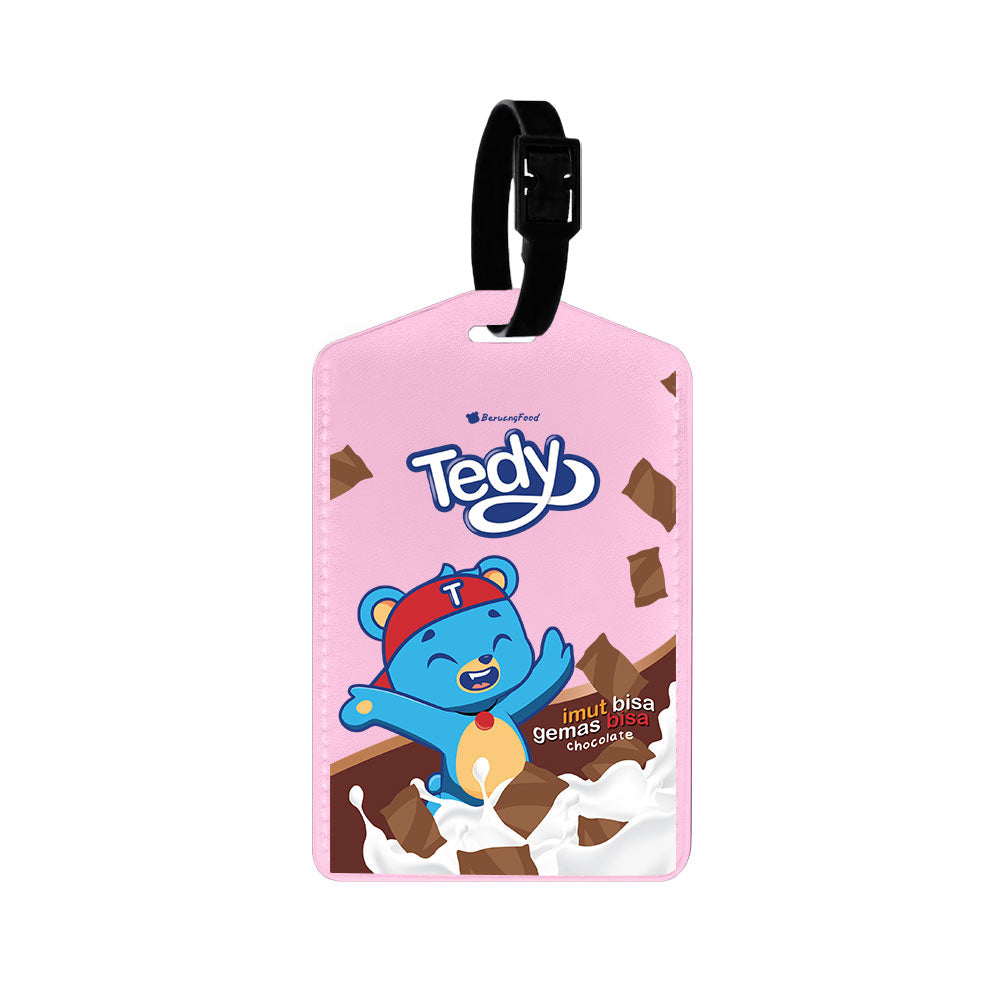 Vegan Leather Bag Tag - Tedy