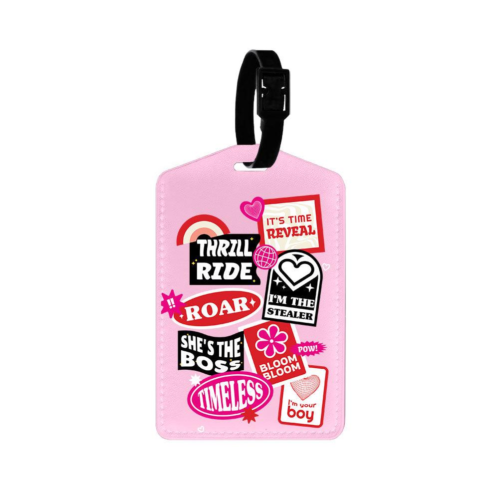 Vegan Leather Bag Tag - The Boyz Song Sticker Pack