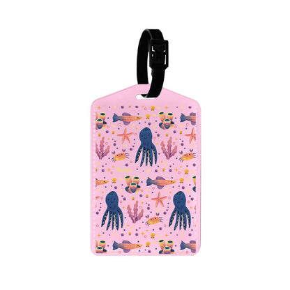 Vegan Leather Bag Tag - Underwater Dreams 1.0