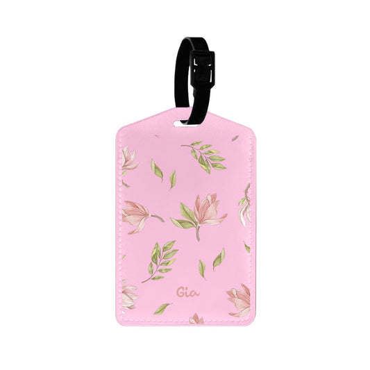 Vegan Leather Bag Tag - Azalea