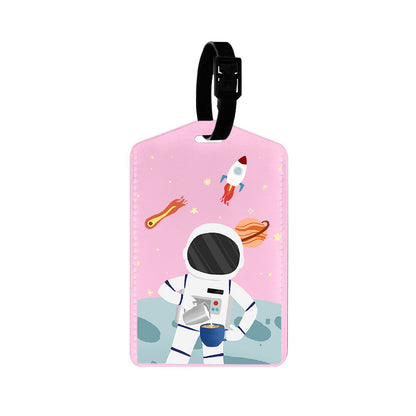 Vegan Leather Bag Tag - Baristronaut