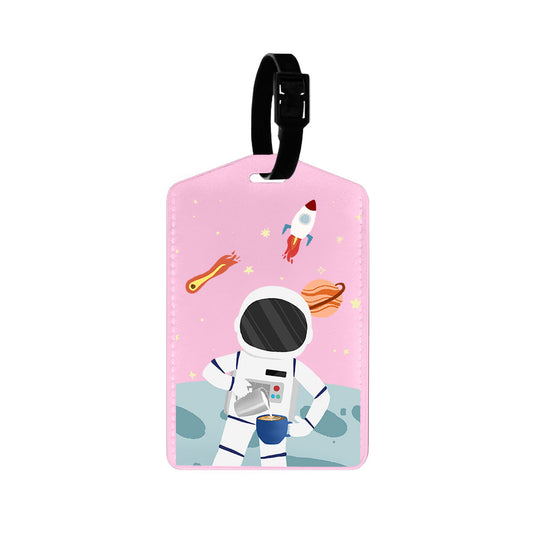 Vegan Leather Bag Tag - Baristronaut