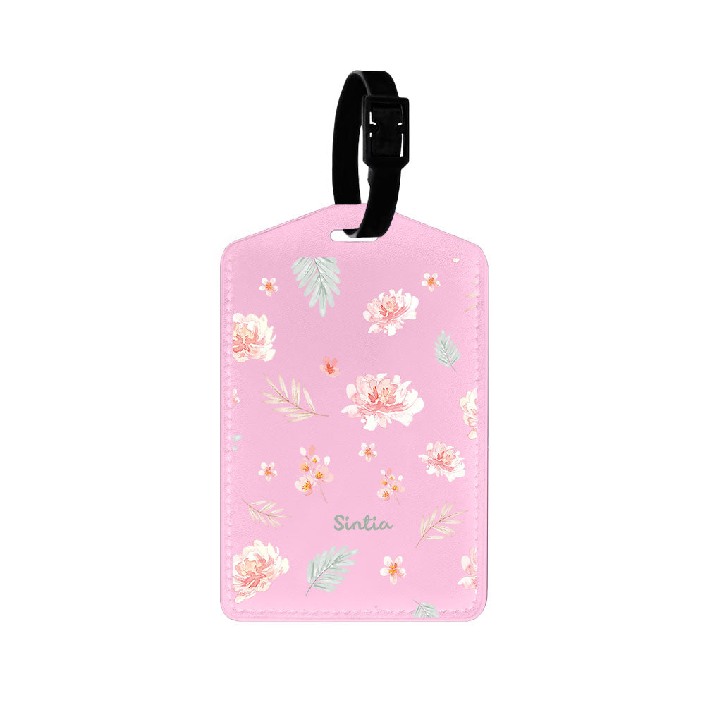 Vegan Leather Bag Tag - Botanical Garden 4.0