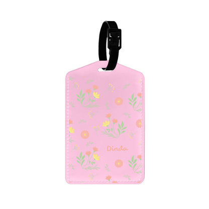 Vegan Leather Bag Tag - Dandelion