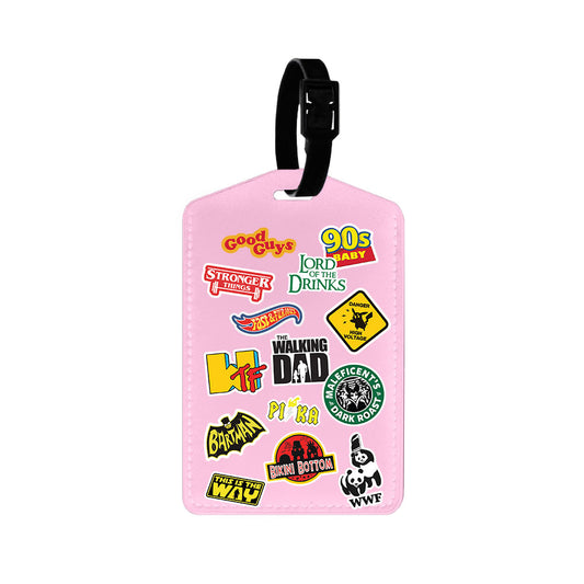 Vegan Leather Bag Tag - Film Parody