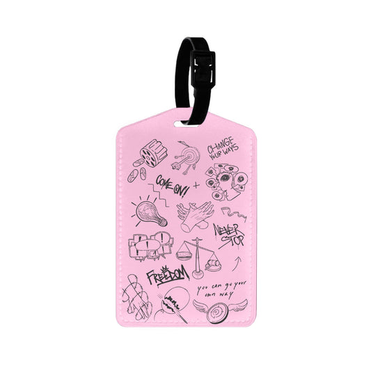 Vegan Leather Bag Tag - Freedom 2.0