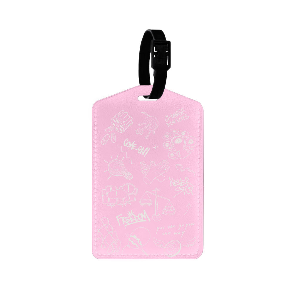 Vegan Leather Bag Tag - Freedom