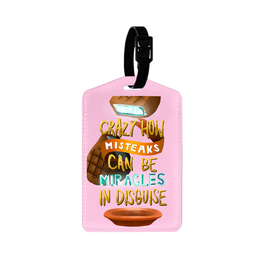 Vegan Leather Bag Tag - From Misteaks to Miracles