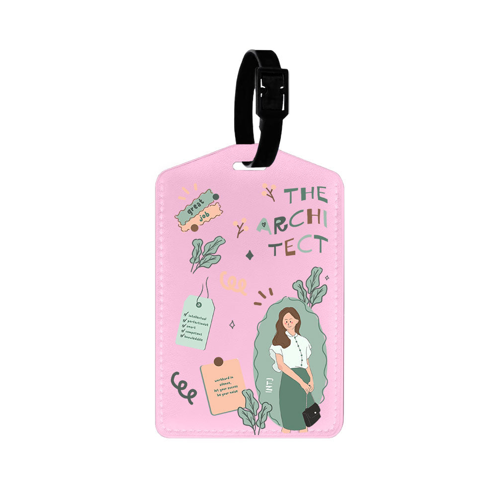 Vegan Leather Bag Tag - INTJ