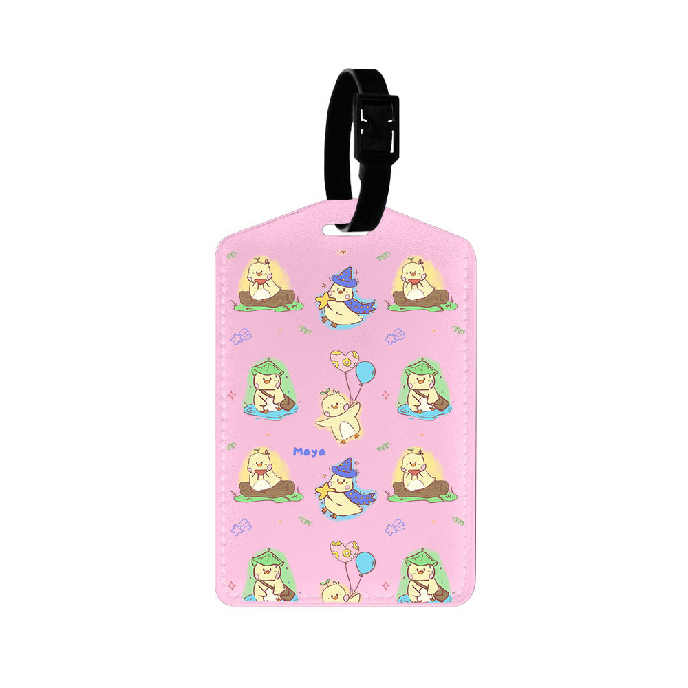 Vegan Leather Bag Tag - Little Duck