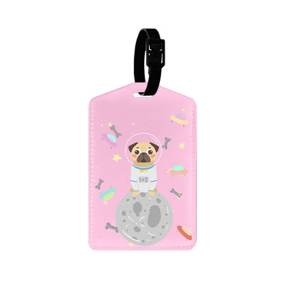 Vegan Leather Bag Tag - Pugstronaut