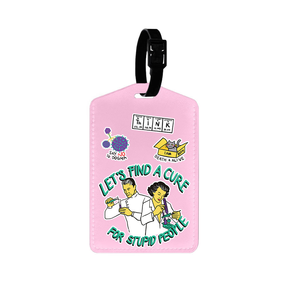 Vegan Leather Bag Tag - Science 2.0