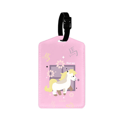Vegan Leather Bag Tag - Horse (Chinese Zodiac / Shio)