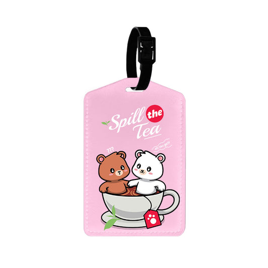 Vegan Leather Bag Tag - Spill the Tea