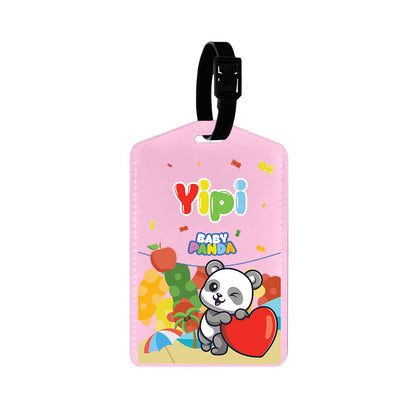 Vegan Leather Bag Tag - Yipi Baby Panda