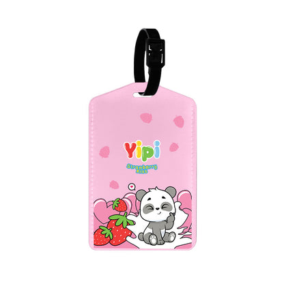 Vegan Leather Bag Tag - Yipi Strawberry Kiss