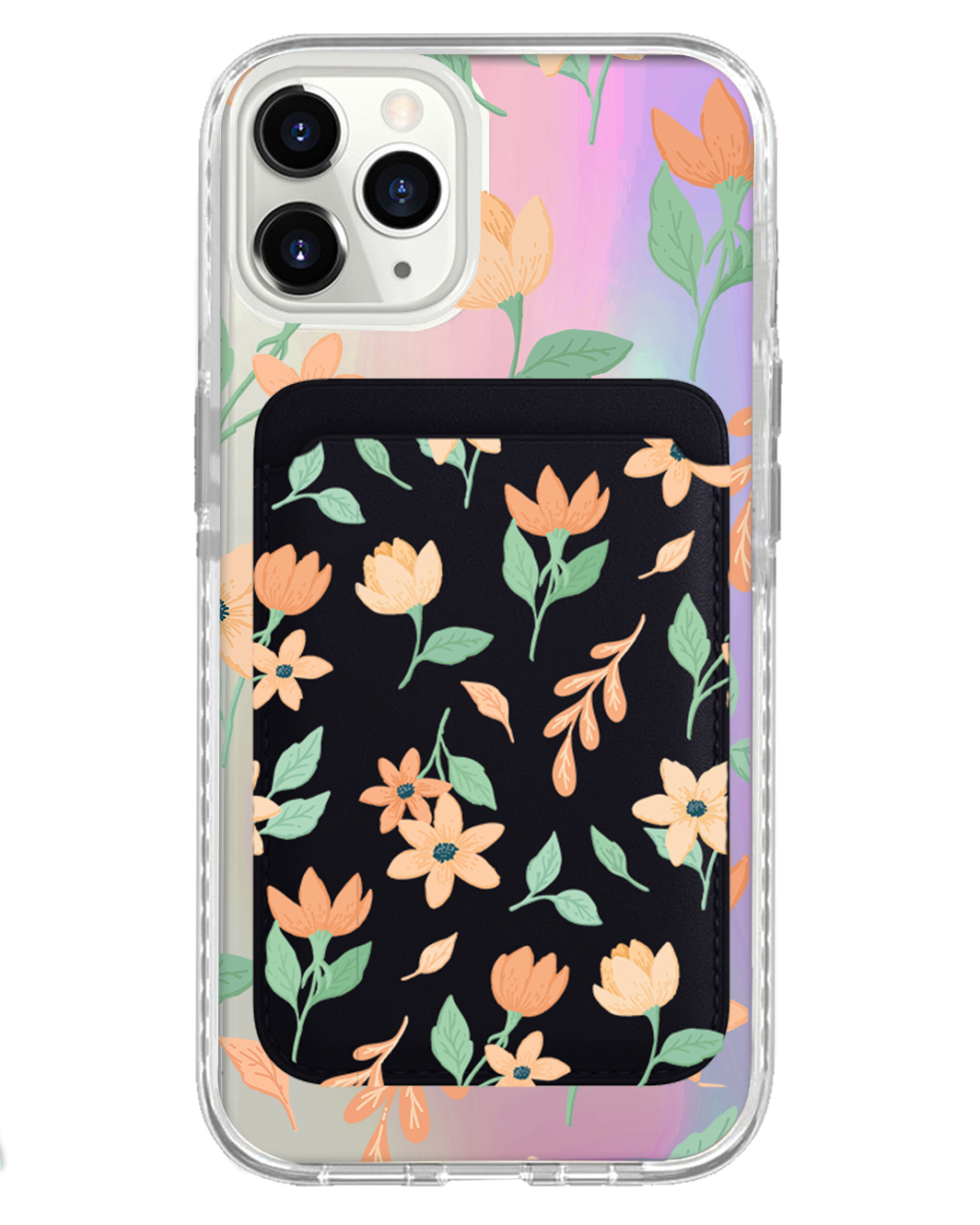 iPhone Magnetic Wallet Holo Case - Birth Flower 4.0