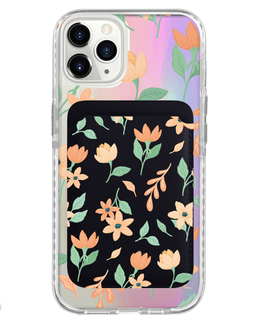 iPhone Magnetic Wallet Holo Case - Birth Flower 4.0