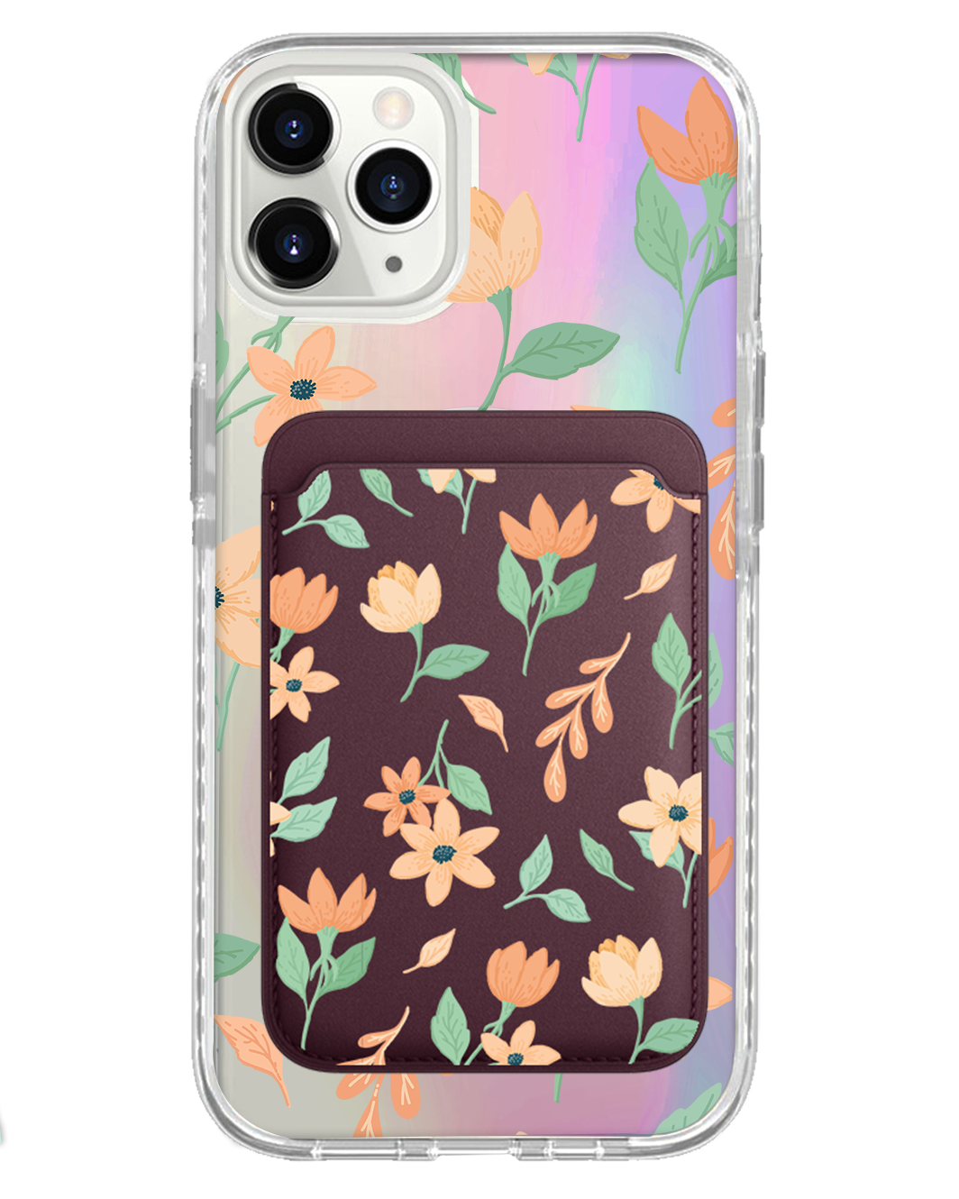 iPhone Magnetic Wallet Holo Case - Birth Flower 4.0