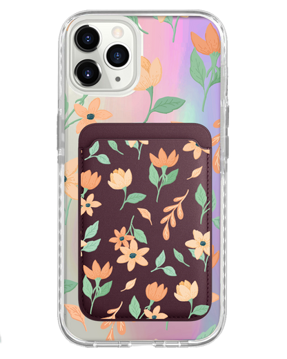iPhone Magnetic Wallet Holo Case - Birth Flower 4.0