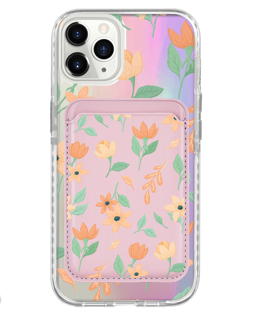 iPhone Magnetic Wallet Holo Case - Birth Flower 4.0