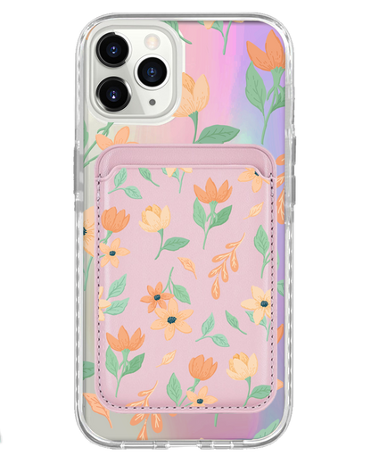 iPhone Magnetic Wallet Holo Case - Birth Flower 4.0