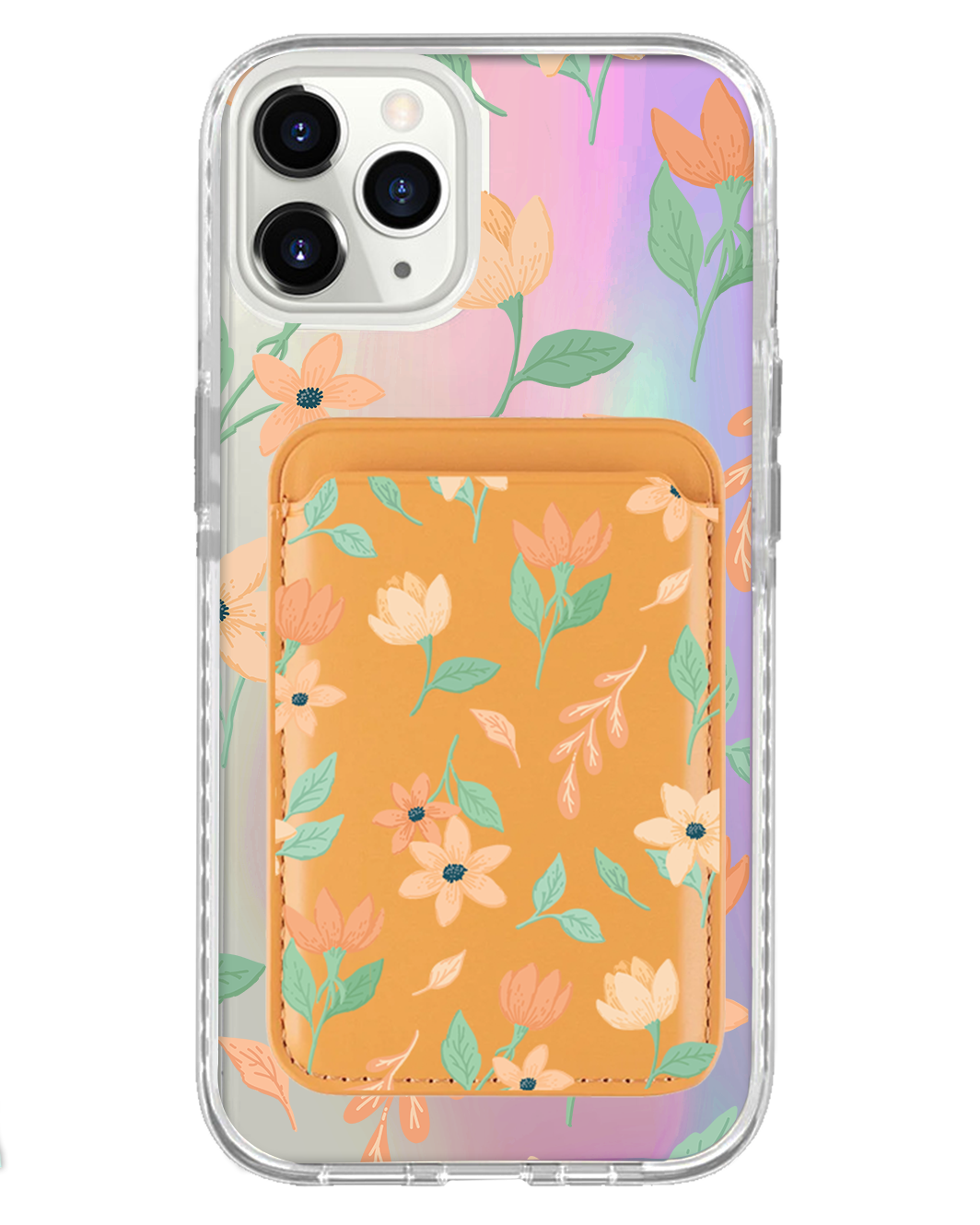 iPhone Magnetic Wallet Holo Case - Birth Flower 4.0