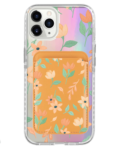 iPhone Magnetic Wallet Holo Case - Birth Flower 4.0