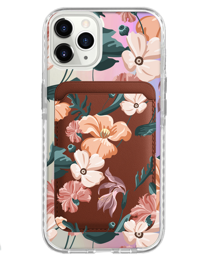 iPhone Magnetic Wallet Holo Case - Botanical Garden 1.0
