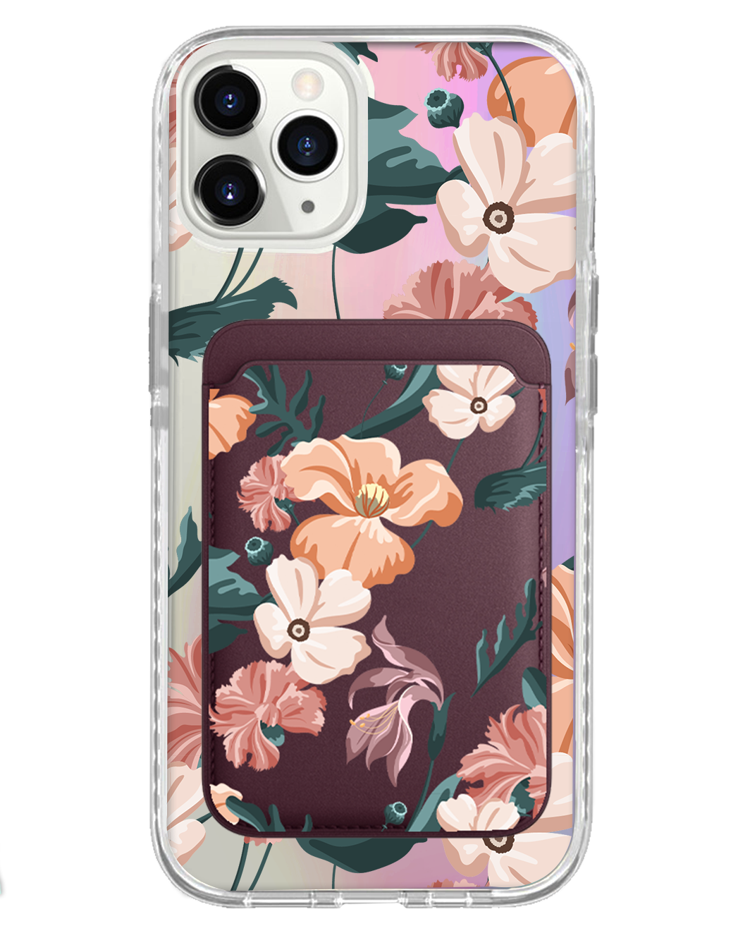 iPhone Magnetic Wallet Holo Case - Botanical Garden 1.0