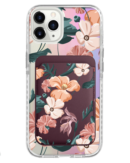 iPhone Magnetic Wallet Holo Case - Botanical Garden 1.0