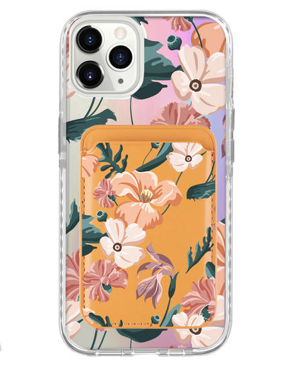 iPhone Magnetic Wallet Holo Case - Botanical Garden 1.0