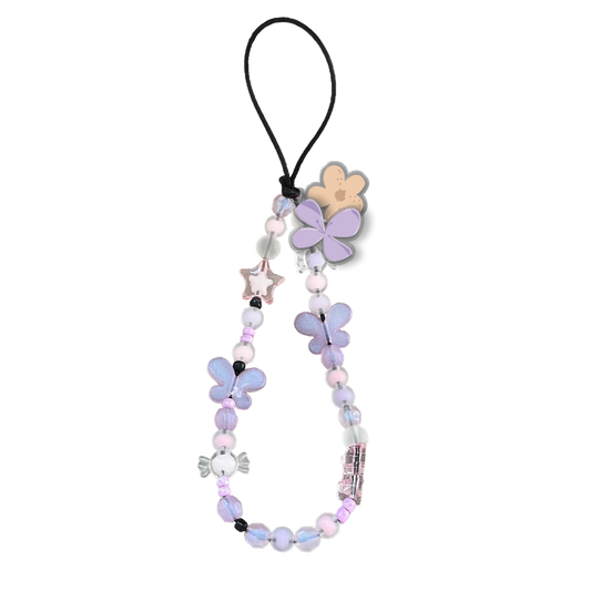 Beaded Strap with Acrylic Charm  - Botanical Garden 2.0