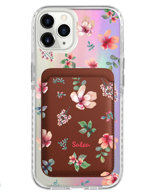 iPhone Magnetic Wallet Holo Case - Botanical Garden 5.0