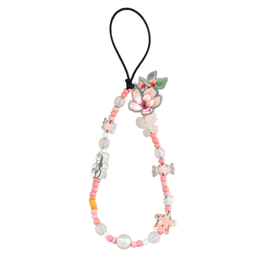 Beaded Strap with Acrylic Charm  - Botanical Garden 5.0