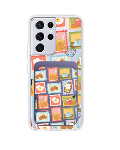 Android Magnetic Wallet Case - Breakfast Menu Stamps
