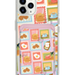 iPhone Magnetic Wallet Case - Breakfast Menu Stamps