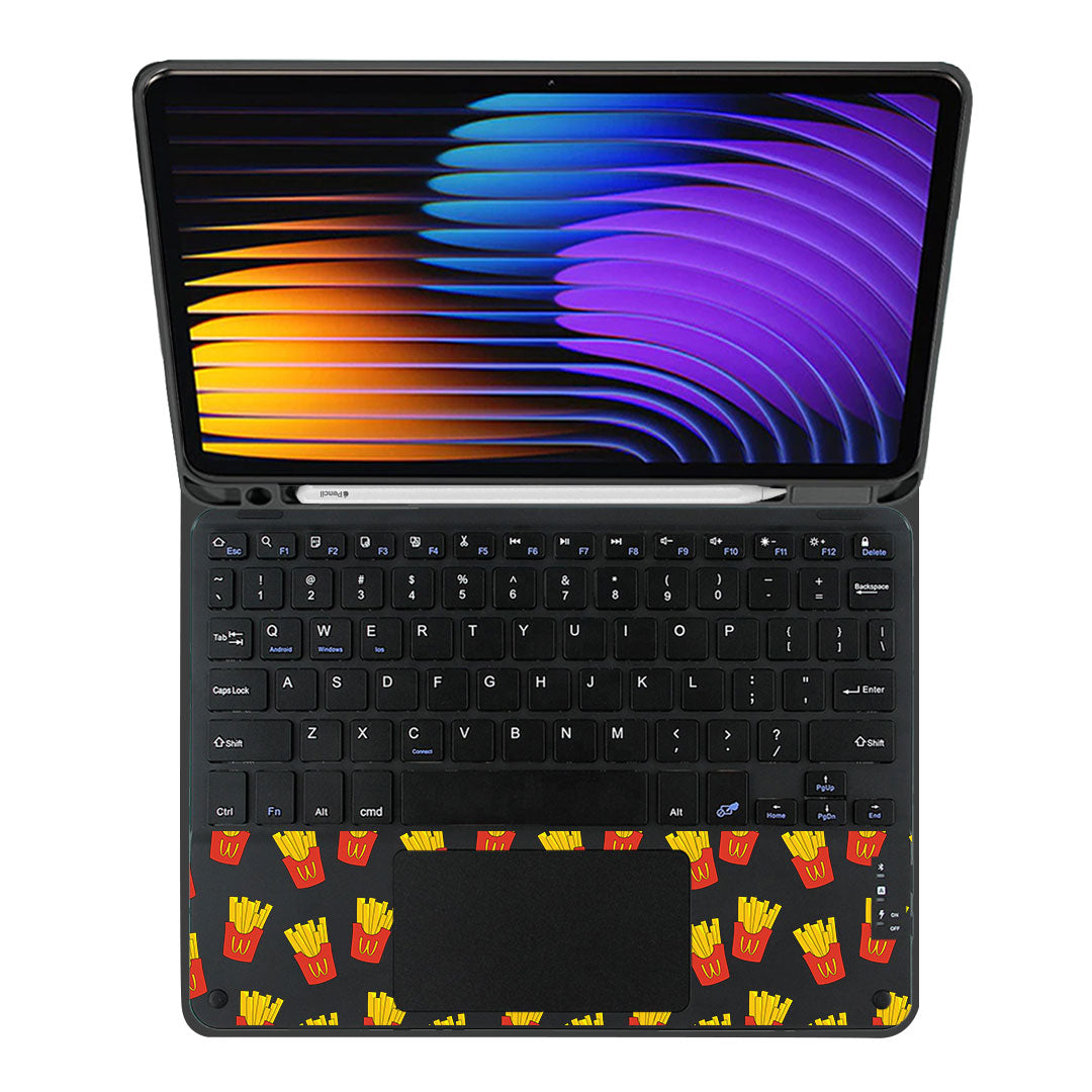 iPad / Android Tab Wireless Keyboard Flipcover - Fries