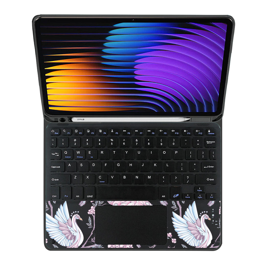 iPad / Android Tab Wireless Keyboard Flipcover - Peacock 2.0