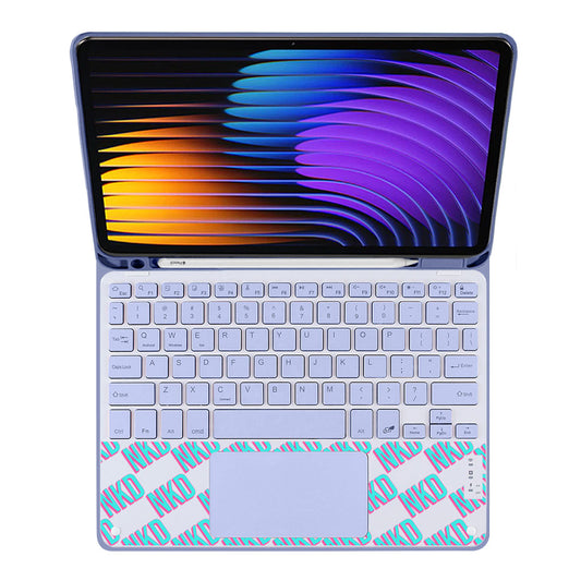 iPad / Android Tab Wireless Keyboard Flipcover - Diagonal Initial Monogram 4.0