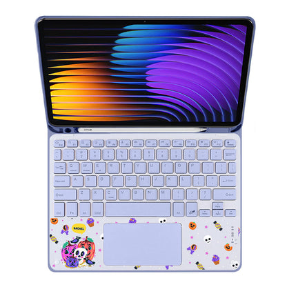 iPad / Android Tab Wireless Keyboard Flipcover - Pumpkin Monster