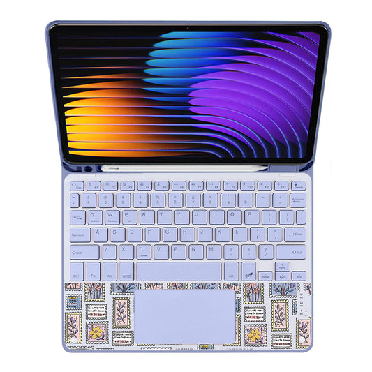 iPad / Android Tab Wireless Keyboard Flipcover - Time to Bloom